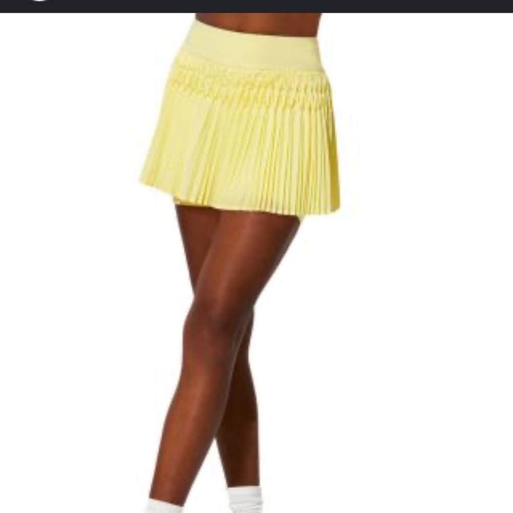 EleVen Small Womens Tennis Skort Venus Williams Kudos Skirt Yellow $148 NWT